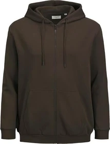 Jack & Jones Einfarbig Zip Hoodie mulch (Herren)