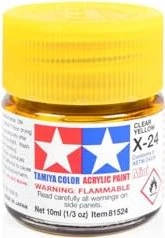 Tamiya Acrylic Paint X-24 clear yellow, 10ml
