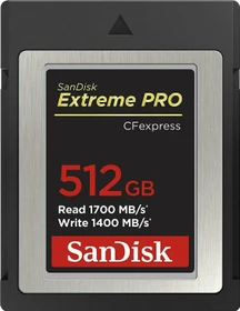 SanDisk Extreme PRO R1700/W1400 CFexpress 2.0 Type B 512GB
