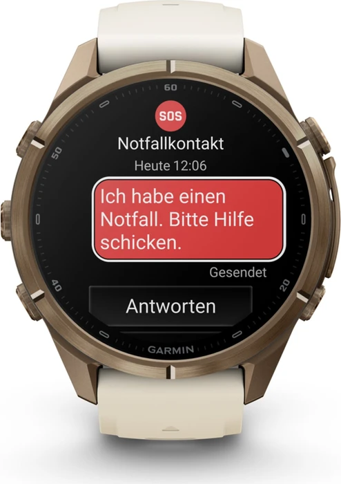 Garmin Fenix 9 Pro inReach 43mm autumn gold titanium/cream-french grey
