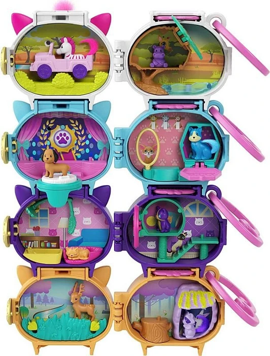 Mattel Polly Pocket - Tier Schatulle (verschiedene Ausführungen)