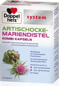 Doppelherz system Artischocke-Mariendistel Kombi-Kapseln, 60 Stück