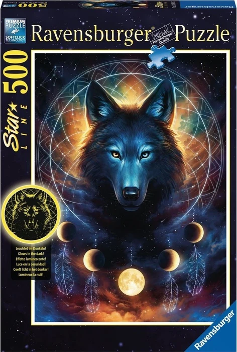 Ravensburger Puzzle Leuchtender Wolf