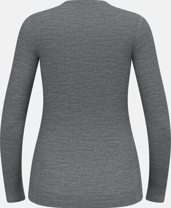 Odlo Natural Merino 200 Baselayer Funktionsshirt langarm odlo steel grey melange (Damen)