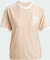 adidas Adicolor 3-Streifen Pinstripe T-Shirt kurzarm magic beige (Damen) Vorschaubild