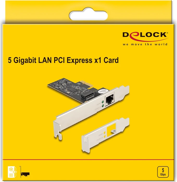 DeLOCK 5G LAN-Adapter, 1x RJ-45, PCIe 3.0 x1