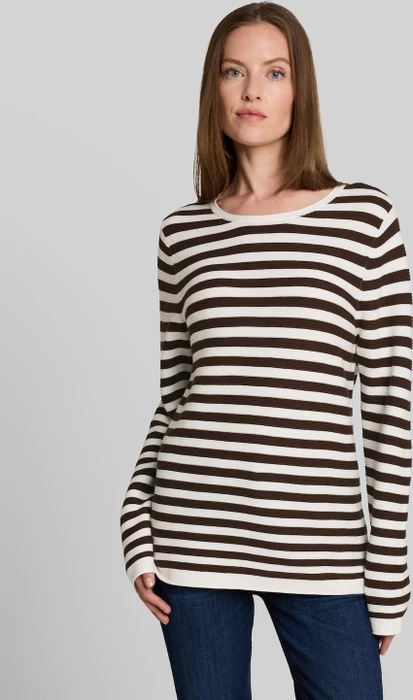 Tom Tailor Rundhalsausschnitt Strickpullover braun (Damen)