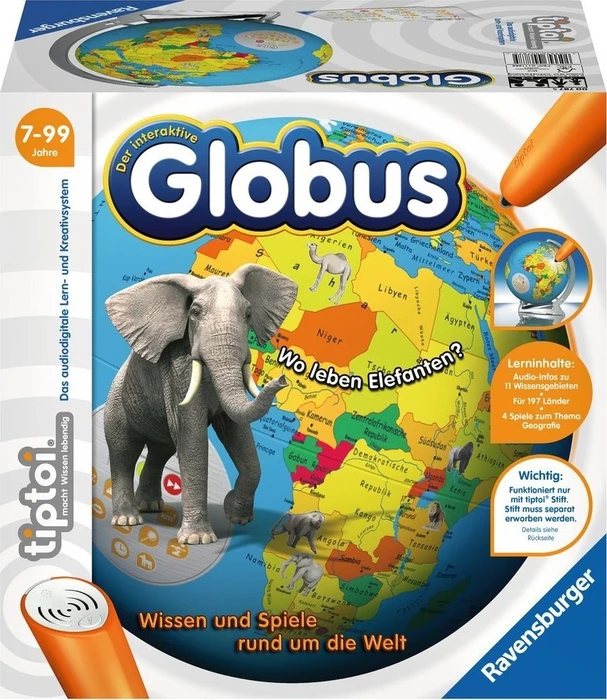 Ravensburger tiptoi Spiel: Der Interaktive Globus