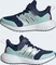 adidas Fortarun 2.0 Cloudfoam Elastic Lace Top Strap dark blue/silver metallic/semi flash aqua (Junior) Vorschaubild