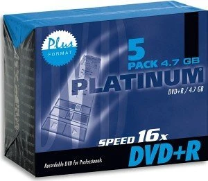 BestMedia Platinum DVD+R 4.7GB, 16x, 5er Jewelcase