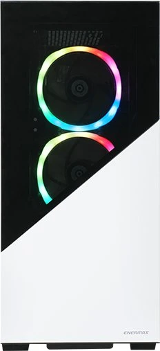 Enermax K8 Snow White Black, weiß/schwarz, Glasfenster