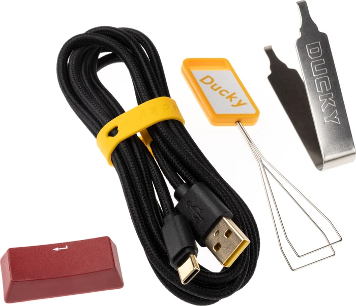 Ducky Origin Phantom Black, Retro schwarz, MX BLACK, USB, US