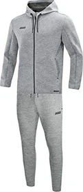 Jako Premium Basics mit Kapuze Trainingsanzug grau/meliert
