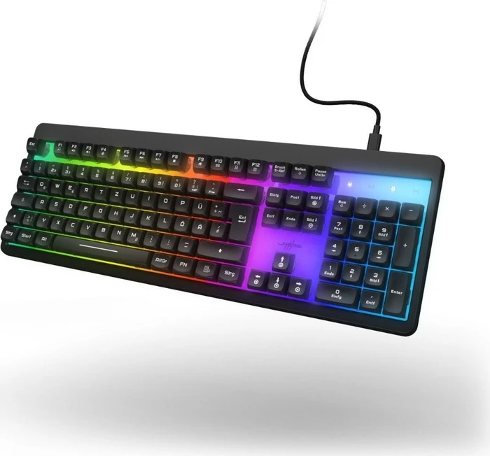 Hama uRage Exodus 215 Illuminated Gaming Tastatur, schwarz, USB, DE
