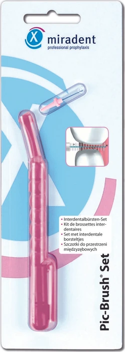 Miradent Pic-Brush Set Interdental-Set pink