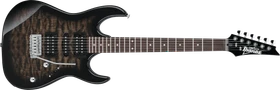 Ibanez GRX70QA TKS Transparent Black Sunburst