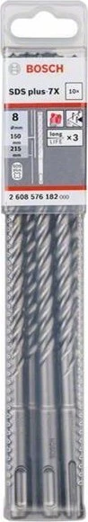 Bosch Professional SDS-plus-7X Hammerbohrer, 8x150x215mm, 10 Stück