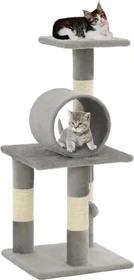 vidaXL Katzen-Kratzbaum Sisal, 65cm, beige/grau