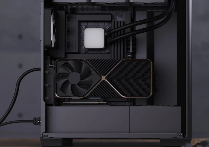 APNX Vertical GPU Holder Kit 1, für APNX C1, gewinkelt, PCIe 5.0, 150mm, schwarz