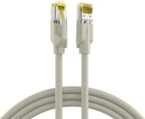 EFB Elektronik TM31 Dätwyler 7702 Patchkabel, Cat7/Cat6a, S/FTP, RJ-45/RJ-45, 15m, grau