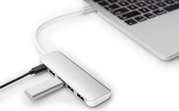 Digitus USB-Hub, 4x USB-A 3.0, USB-C 3.0 [Stecker]