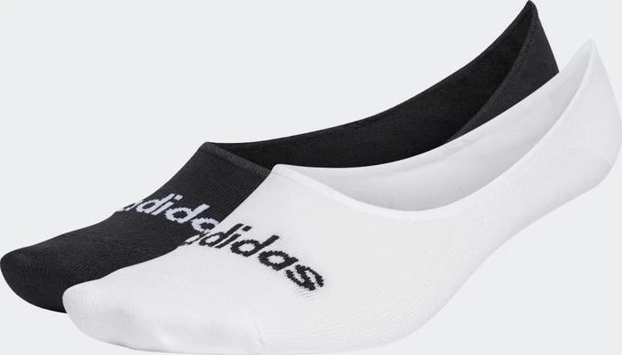 adidas Thin Linear Ballerina Socken white/black, 2 Paare