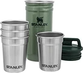 Stanley Adventure Shot Glass Set Becher hammertone green