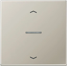 Jung Serie LS eNet Taster Standard 1fach mit Pfeilsymbol, Edelstahl
