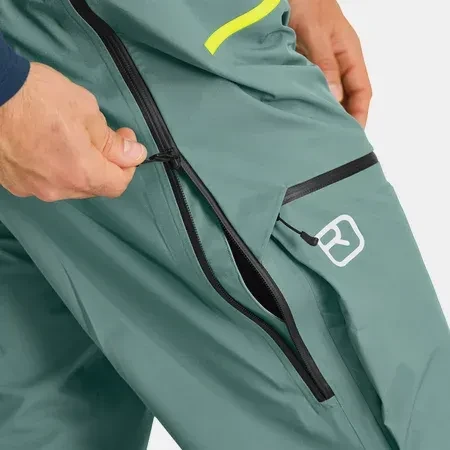 Ortovox 3L Deep Shell Bib Hose lang arctic grey (Herren)