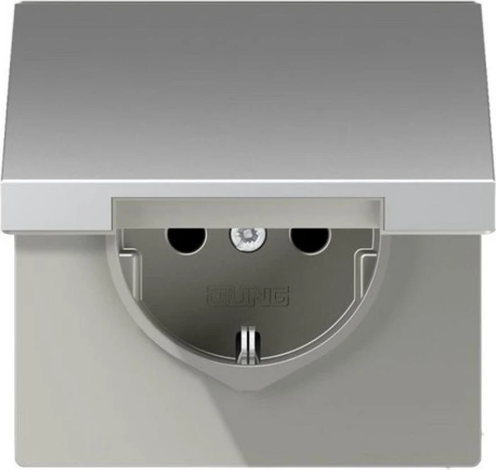 Jung Serie LS Steckdose Metallausführung 16A 250V, aluminium