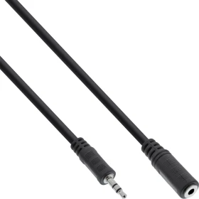 InLine 3.5mm Klinke Verlängerungskabel schwarz 3m