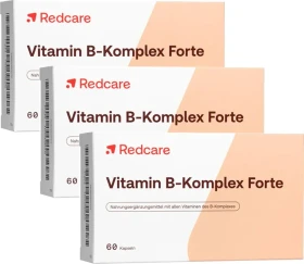 Redcare Vitamin B-Komplex Forte Kapseln, 180 Stück (3x 60 Stück)