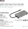 Club 3D 8in1 Hub, USB-C 3.0 [Stecker] Vorschaubild