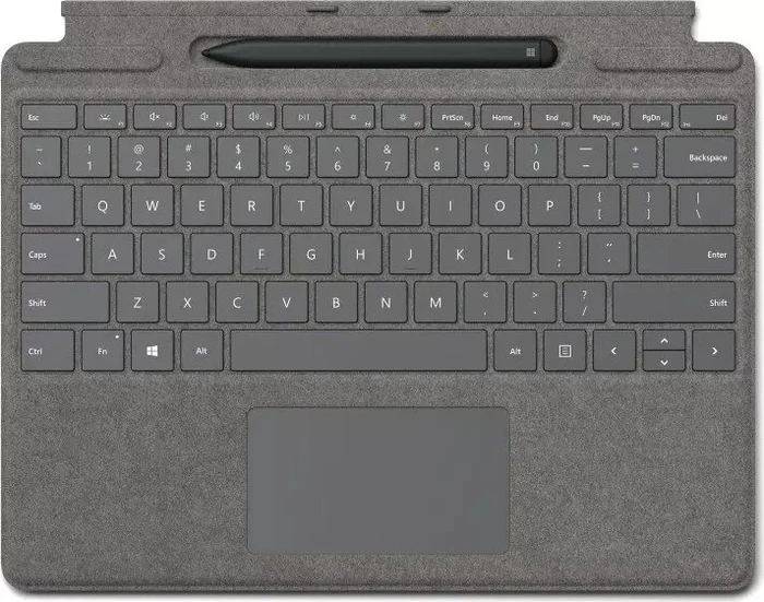 Microsoft Surface Pro X Signature Keyboard Slim Pen Bundle, Platin, UK, Business