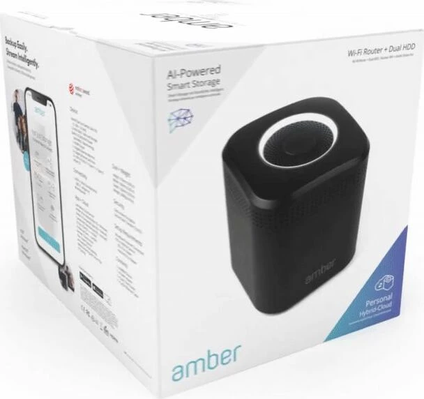 Amber Plus 4TB, 2GB RAM, 1x RJ-45 1000Base-T, 2x RJ-45 1000Base-T