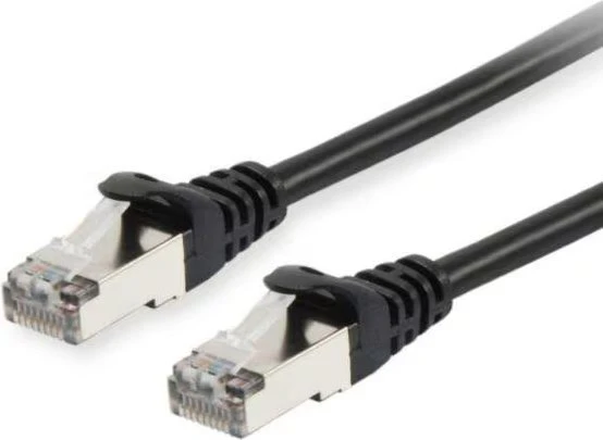 Equip Patchkabel, Cat6a, S/FTP, RJ-45/RJ-45, 0.25m, schwarz
