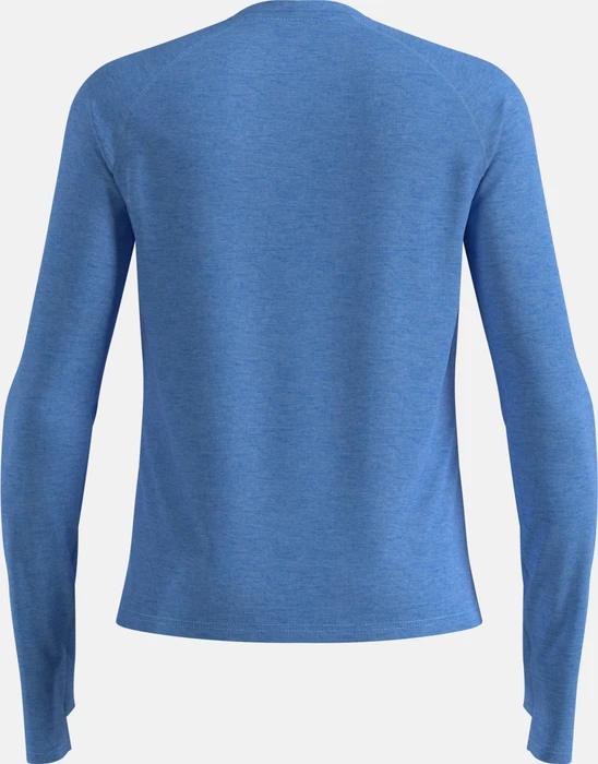 Odlo X-Alp Performance Wool 115 Laufshirt langarm azure blue melange (Herren)