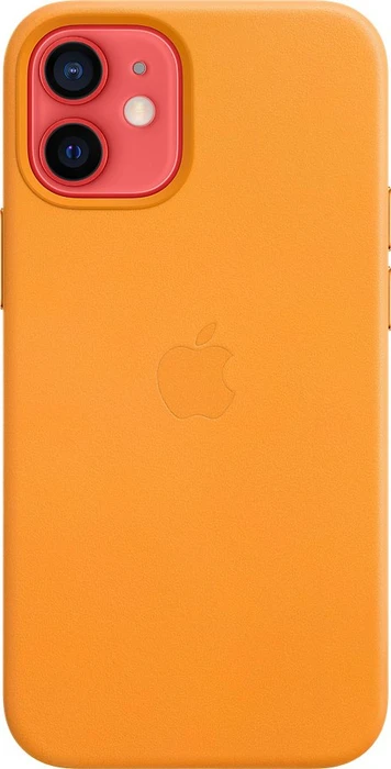 Apple Leder Case mit MagSafe für iPhone 12 Mini california poppy