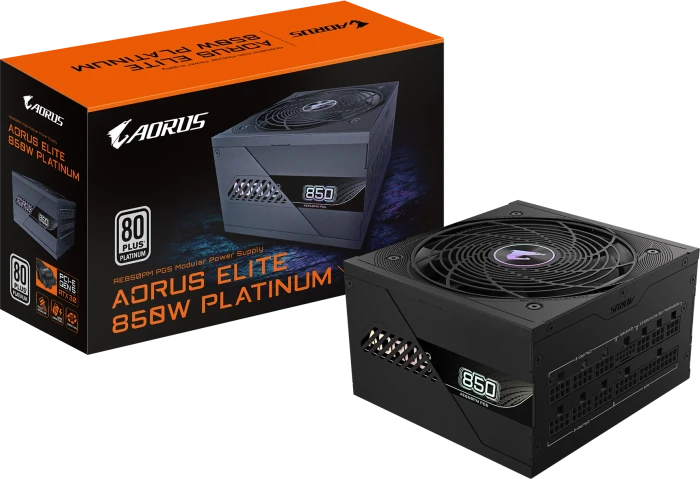 GIGABYTE AORUS Elite Platinum P850W 850W, ATX 3.0, Rev. 1.0