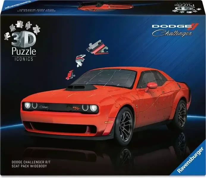 Ravensburger Puzzle 3D Puzzle Iconics Dodge Chall. R/T Scat Pack Widebody