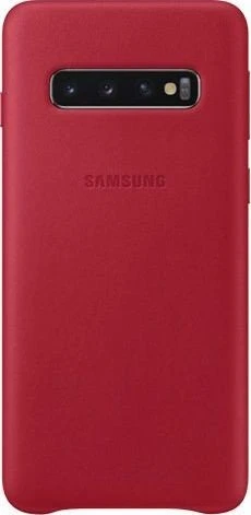 Samsung Leather Cover für Galaxy S10 rot