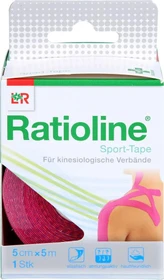 Lohmann & Rauscher Ratioline Sport-Tape Rolle 5cm x 5m rosa, 1 Stück