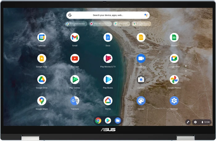 ASUS Chromebook Flip CX5 CX5400FMA-AI0077, AI Blue, Core i5-1130G7, 16GB RAM, 256GB SSD, DE