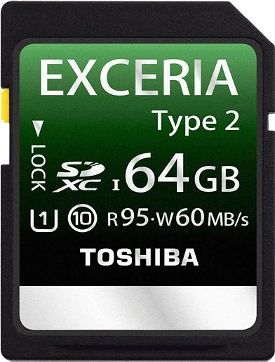 Toshiba Exceria Type 2 R95/W60 32GB, UHS-I, Class 10