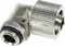 Aquatuning HF Schlauchanschluss, 90°, G1/4" AG auf 16/10mm drehbar, silber vernickelt Vorschaubild