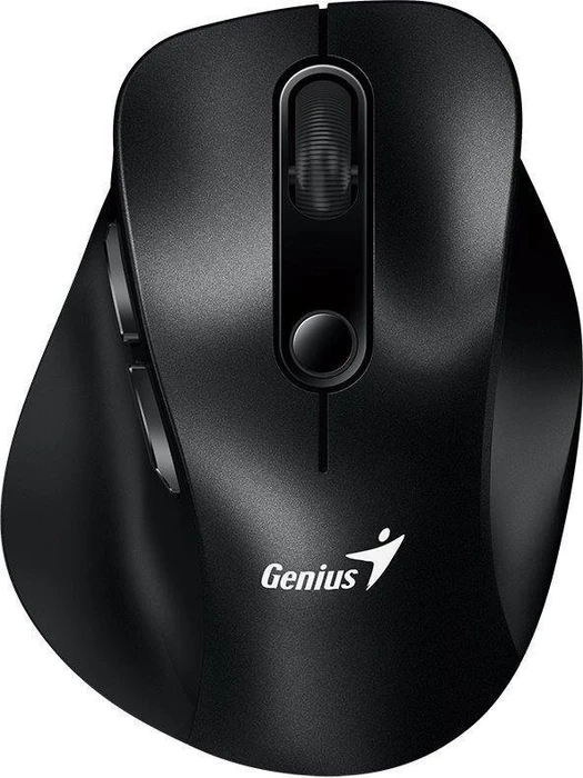 Genius Ergo 9000S Wireless Bluetooth Mini Ergo Silent Mouse Black, USB/Bluetooth