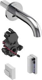 Geberit Piave Waschtischarmatur mit Generatorbetrieb und Mischer 22cm für UP-Funktionsbox glanz-verchromt