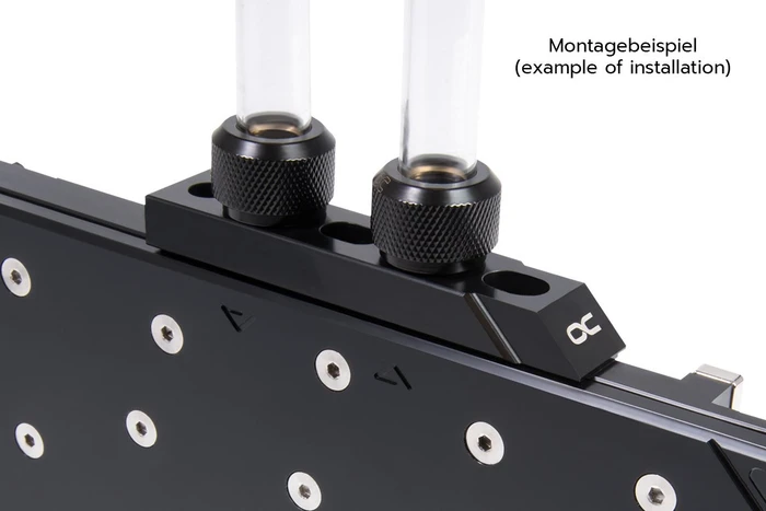 Alphacool Eisblock Aurora Terminal Abdeckung flat straight, Acetal