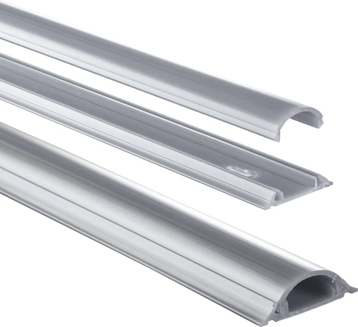 Hama PVC Kabelkanal halbrund, 1m, grau