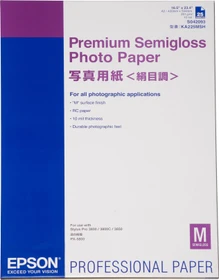 Epson Premium Semigloss Fotopapier seidenmatt weiß, A2, 25 Blatt